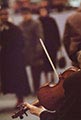 Saul Leiter Color Photograph, Violinist