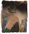 Saul Leiter Painted Silver Photograph, Fragment