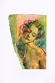Saul Leiter Pigment Print of Painted Photograph, Fragment Series