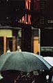 Saul Leiter Color Photograph, Don't Walk 1952