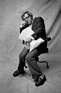 Saul in the Studio, getting ready to leave. 1980